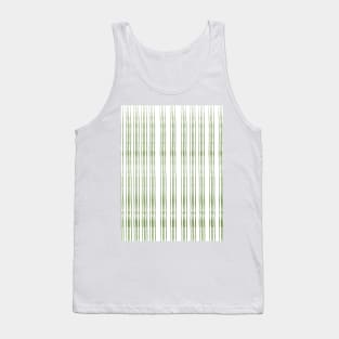 Modern Thin Green Lines Tank Top